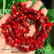 8mm Natural Stone Red Coral