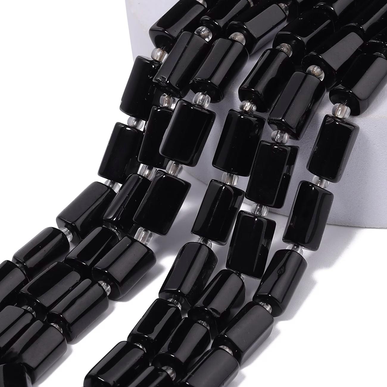Natural Black Obsidian Stone Beads