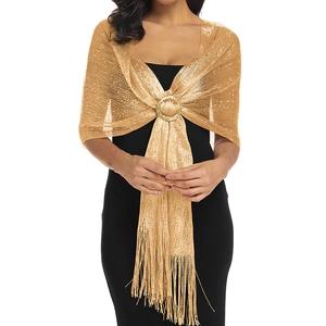 Metallic Shawl Wrap